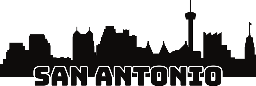 San Antonio Skyline Decal