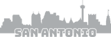 San Antonio Skyline Decal